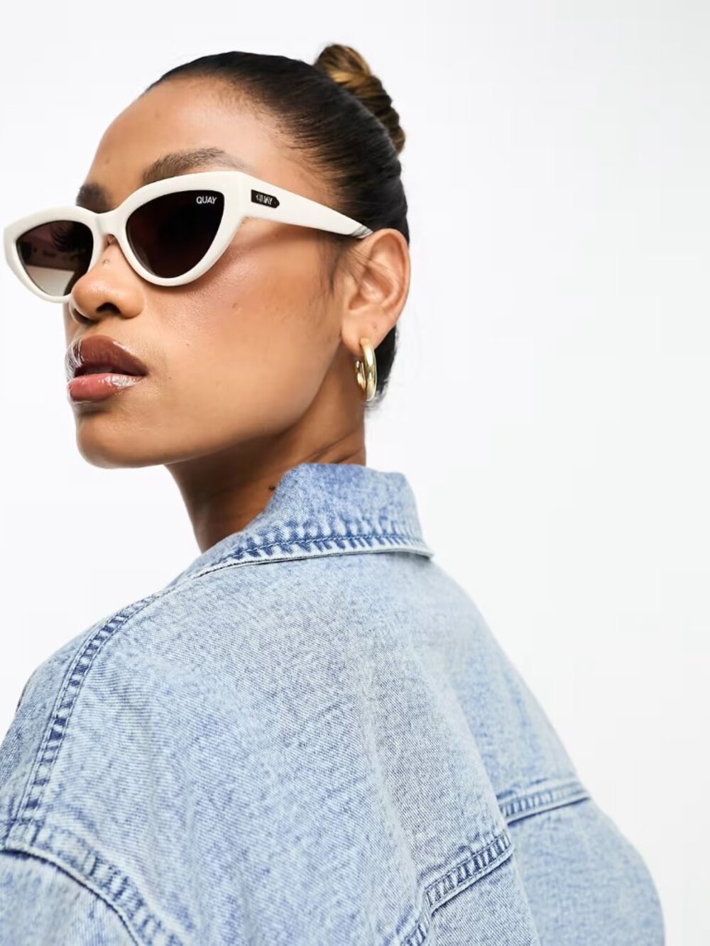 Quay Australia Narrow Down Cat-Eye Sunglasses